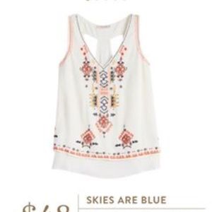 Stitch Fix Skies Are Blue Boho top